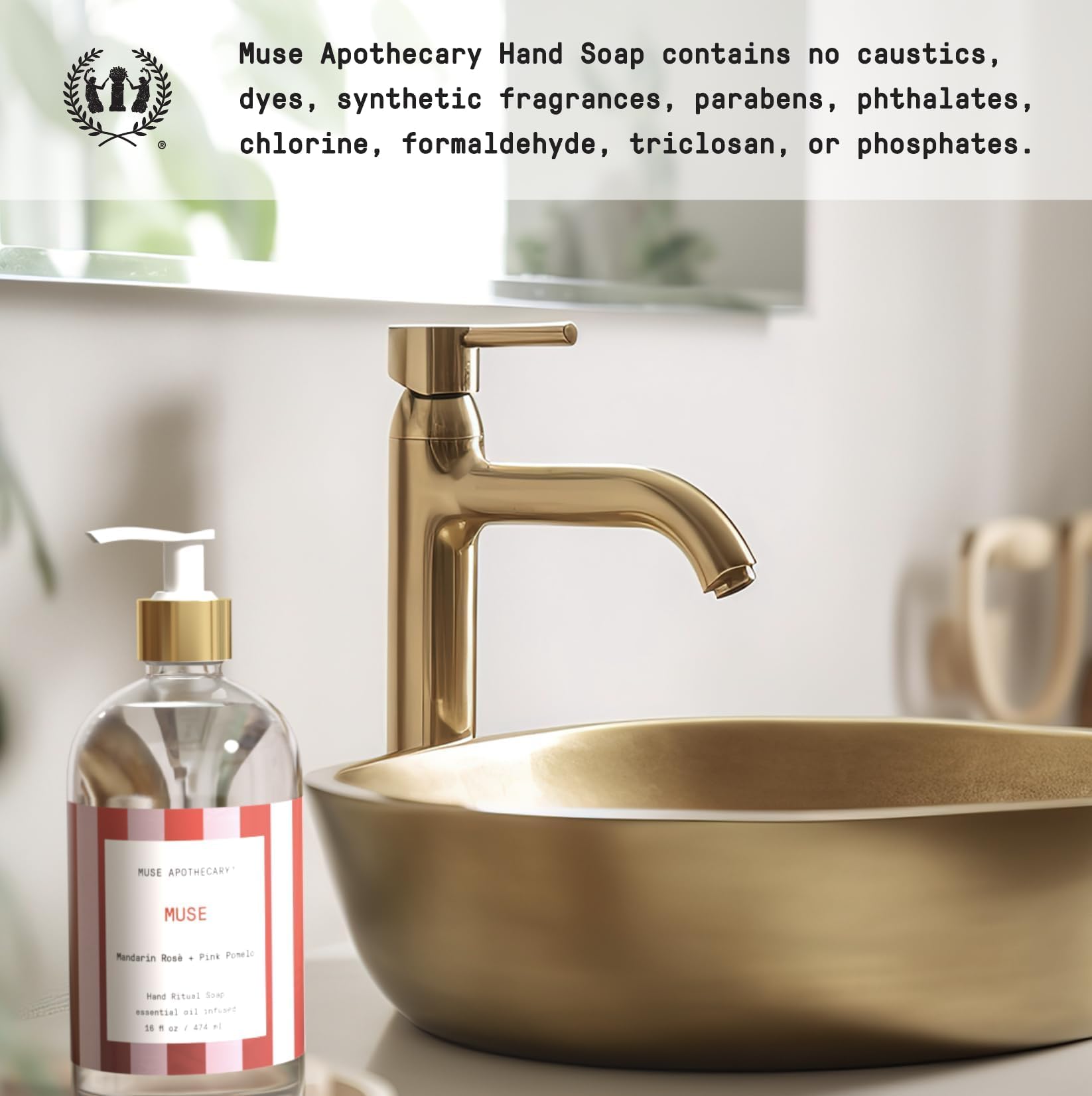 Muse Apothecary Hand Ritual pH equilibrado para uso diario sin irritación