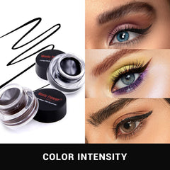 Music Flower gel eyeliner juego de dos colores para looks diarios.