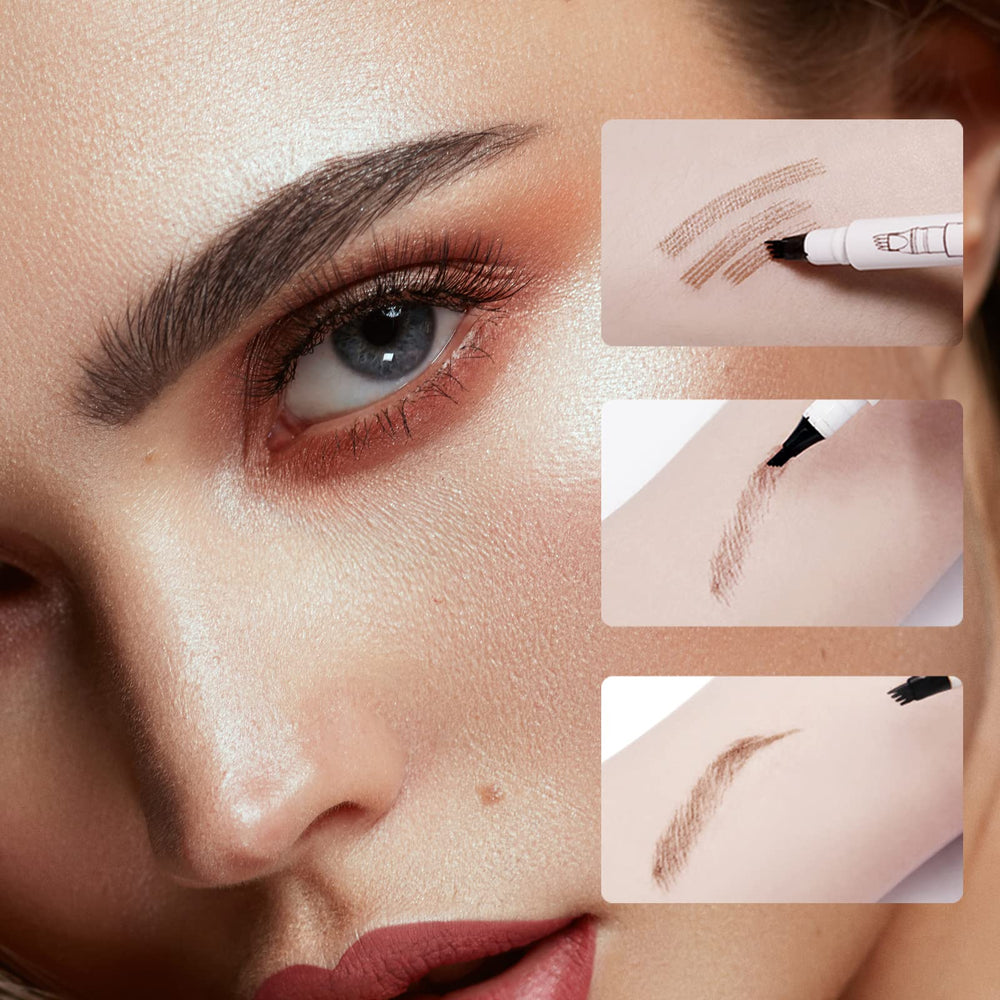 Music Flower Lápiz cejas con tapa hermética para evitar secado.
