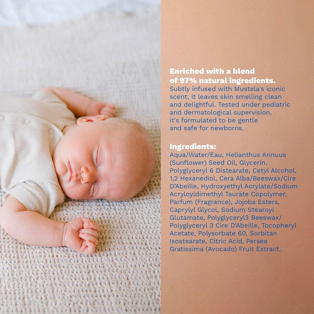Mustela Hydra Bébé cuidado diario de la piel delicada del bebé.