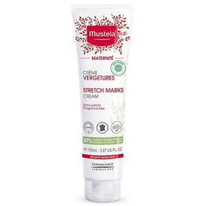 Mustela Maternidad crema estrias, bote 150 ml, hidrata y suaviza la piel durante el embarazo.