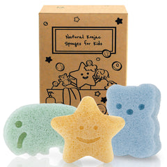 myHomeBody Konjac esponja elefante para baño suave y seguro del bebé