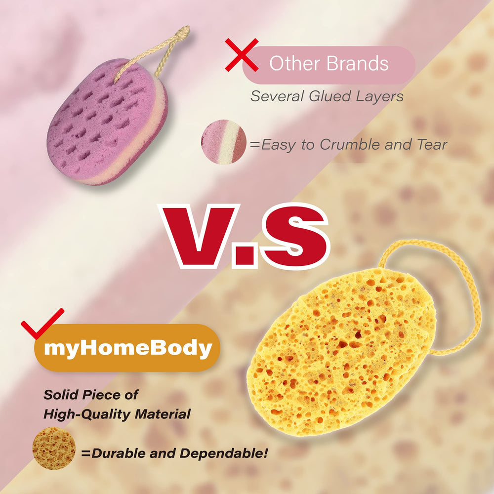 myHomeBody set de tres esponjas para tener siempre repuestos a mano.