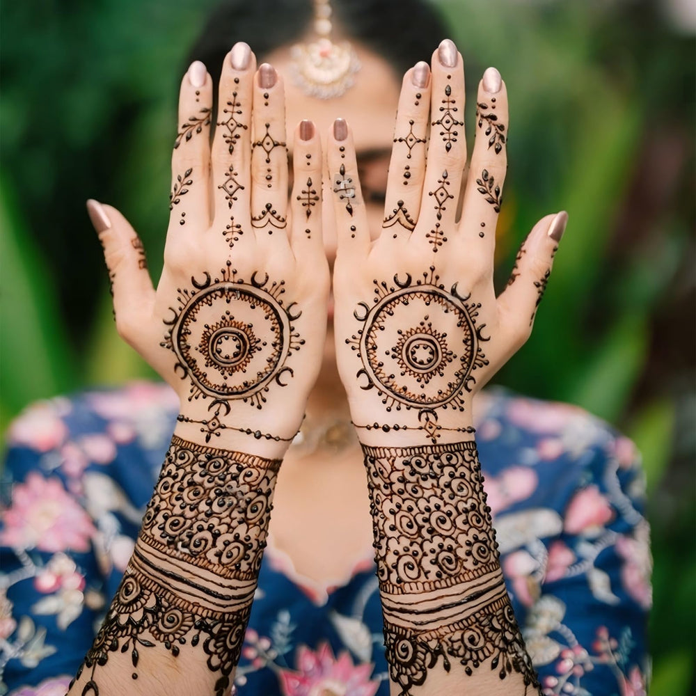 Mzstgh Henna estencil 8 hojas para manos derecha e izquierda, opciones versátiles.