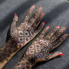 Mzstgh Henna estencil para aplicar en manos y antebrazos, uso sencillo.