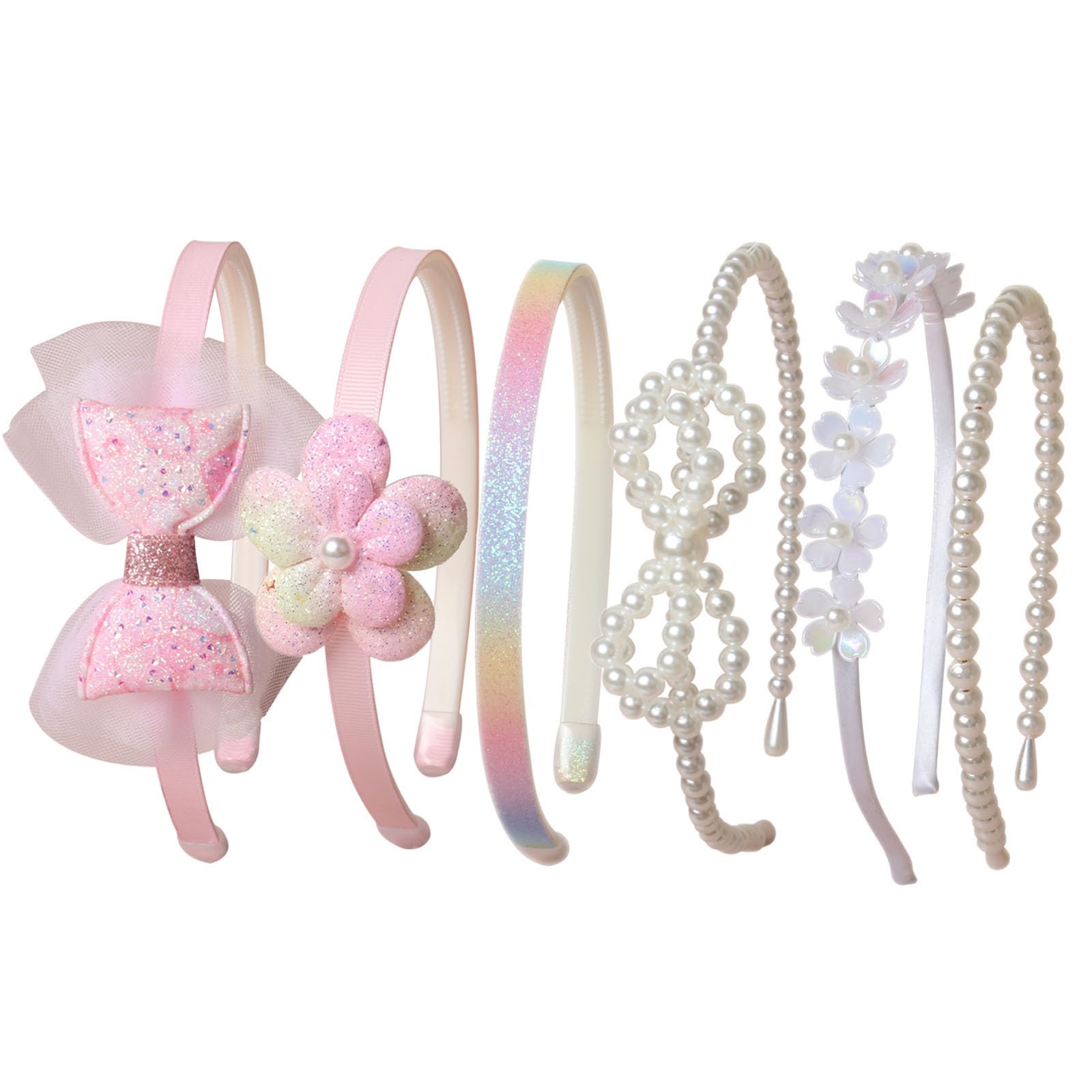 naibirdr diadema perlas con lazo, ideal para estilos elegantes y duraderos