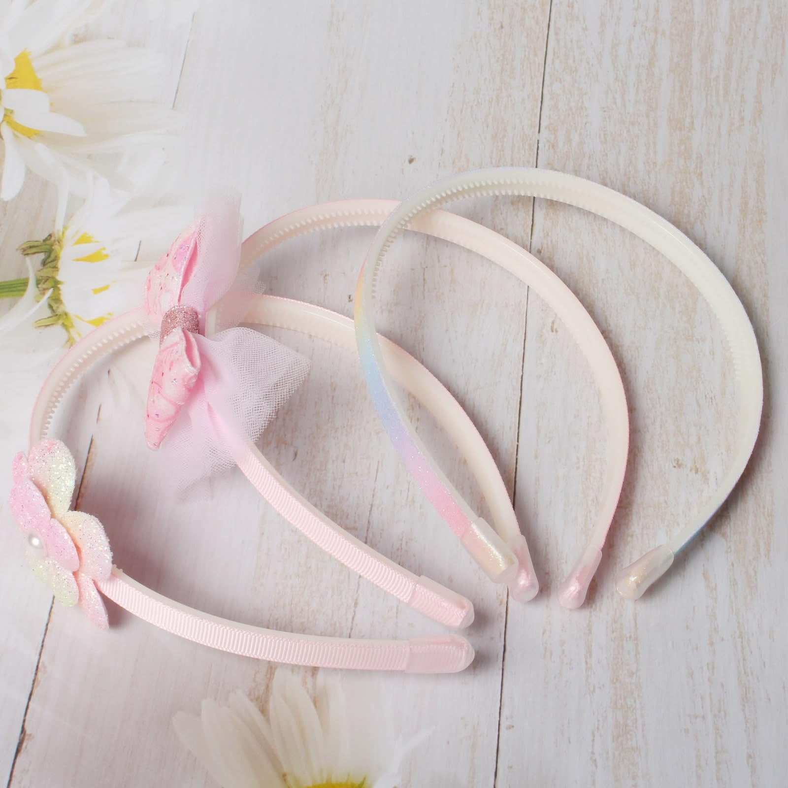 naibirdr diadema rosa brillo ligero, ideal para fiestas y fotografía