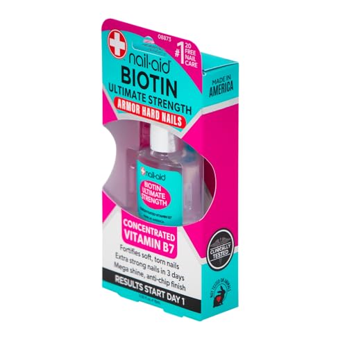 Nail-Aid Biotin Ultimate Strength con dos capas para mayor protección.