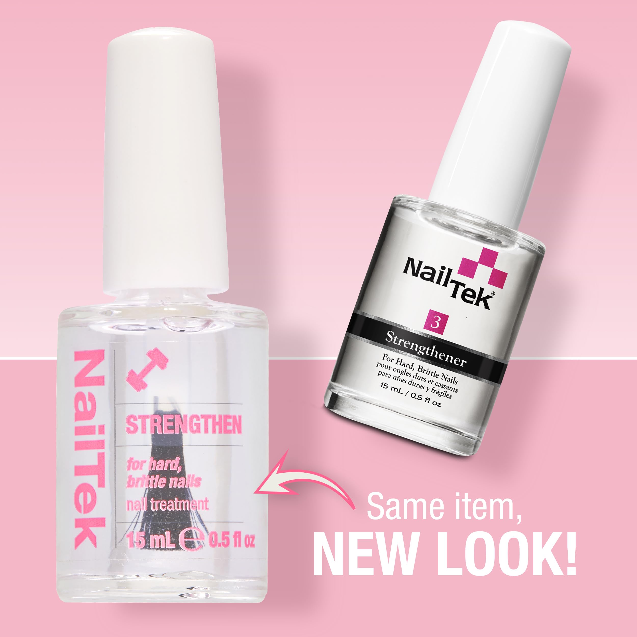 Nail Tek Fortalecedor Formula 3 aplicación suave para base de esmalte