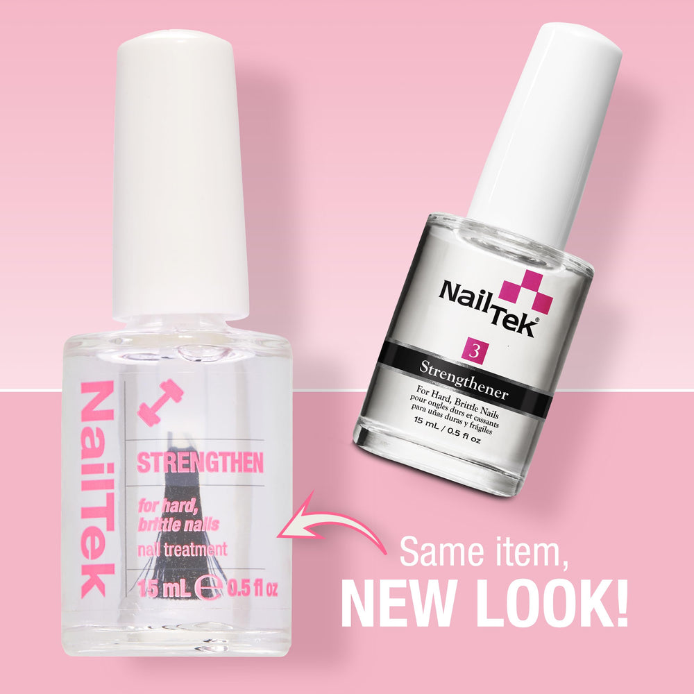 Nail Tek Fortalecedor Formula 3 aplicación suave para base de esmalte