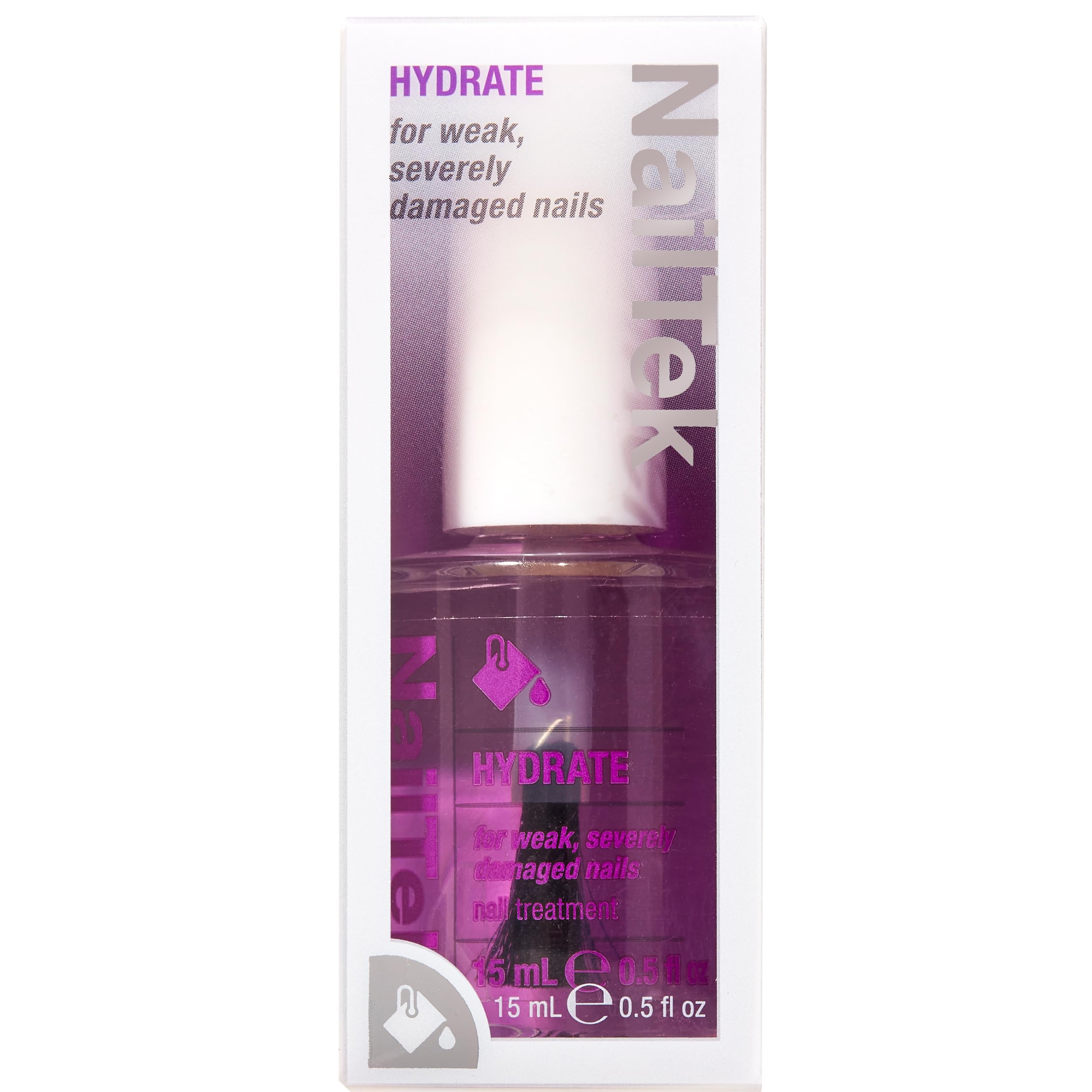 Nail Tek Hydrate Formula 4, acabado suave para manicura cuidada.