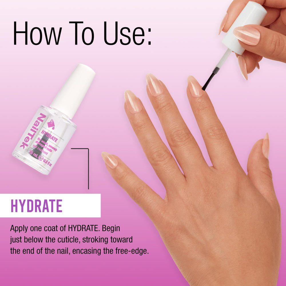 Nail Tek Hydrate Formula 4, protección para uñas delgadas frente al desgaste.