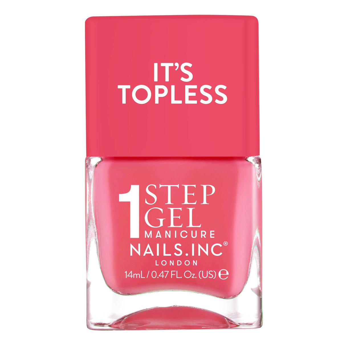Nails Inc It's Topless en botella 4 en 1 con base, tratamiento y color