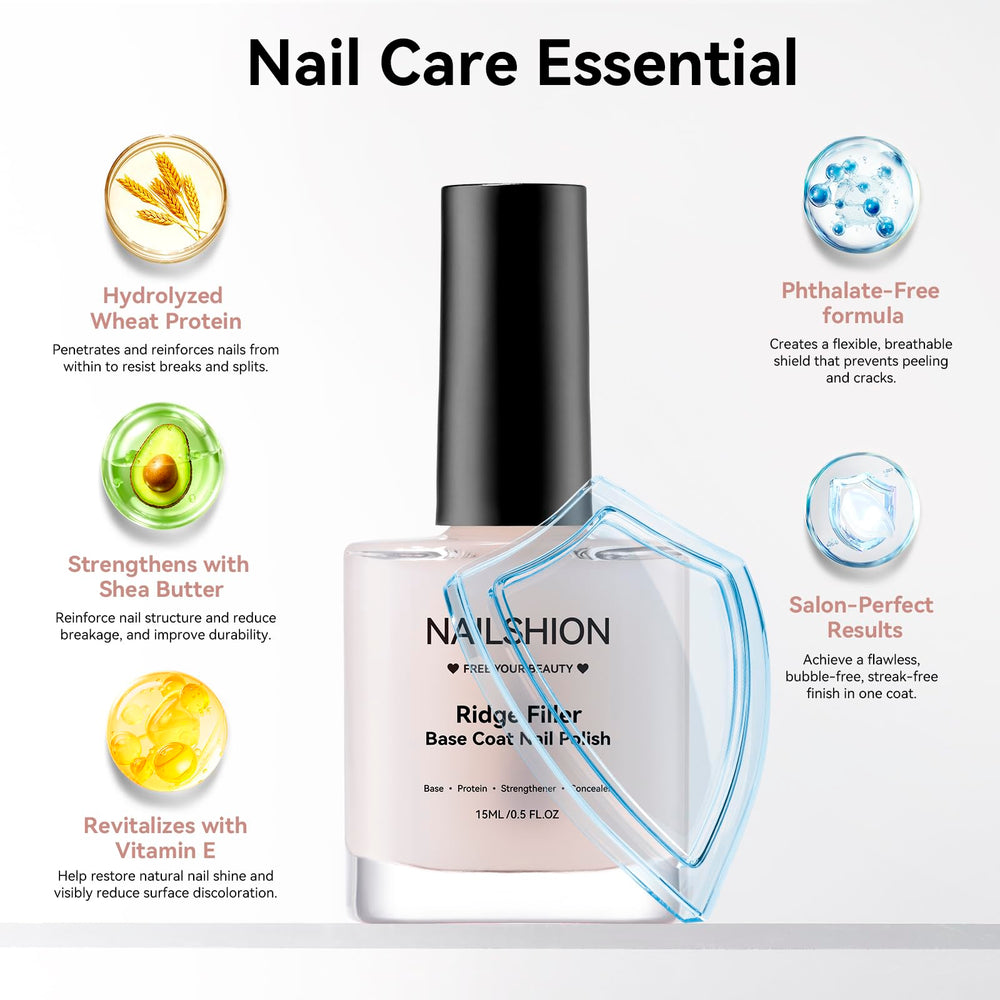 Nailshion Acabado lechoso translúcido para base suave.