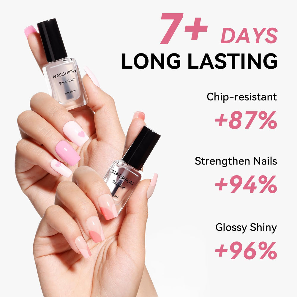 Nailshion compatible con esmaltes regulares sin alterar el color.