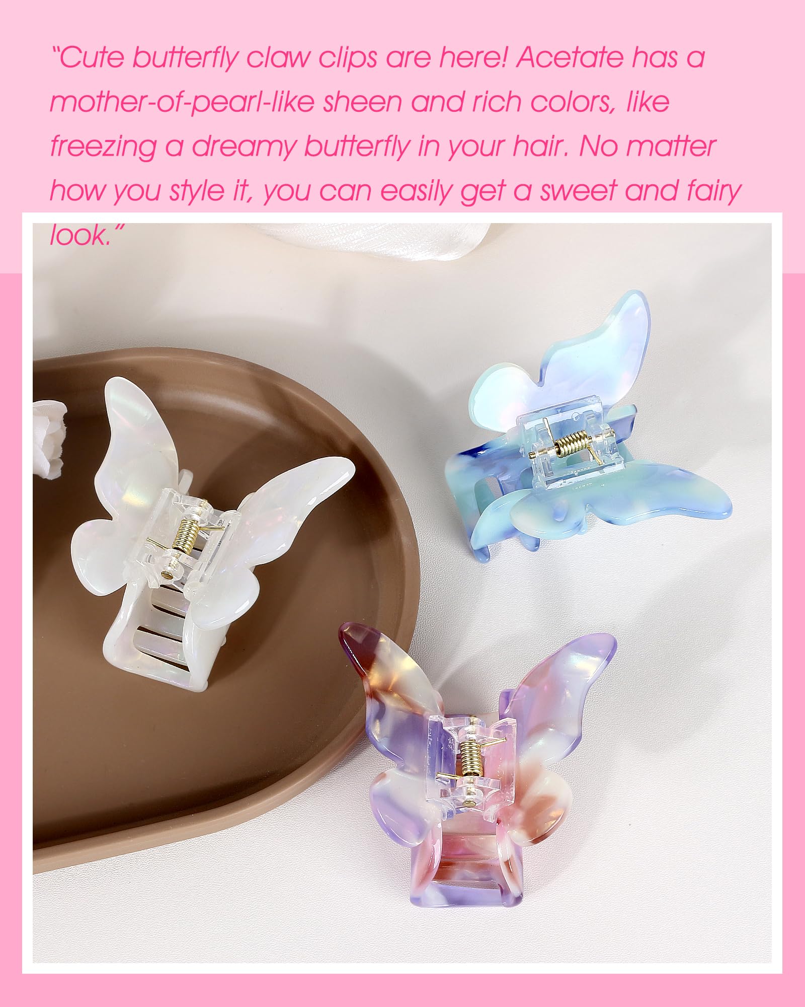 NAISIER clip pelo borde suave: borde compatible para evitar tirones.