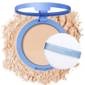 NAISSIYA polvo compacto con control de aceite para acabado mate duradero.