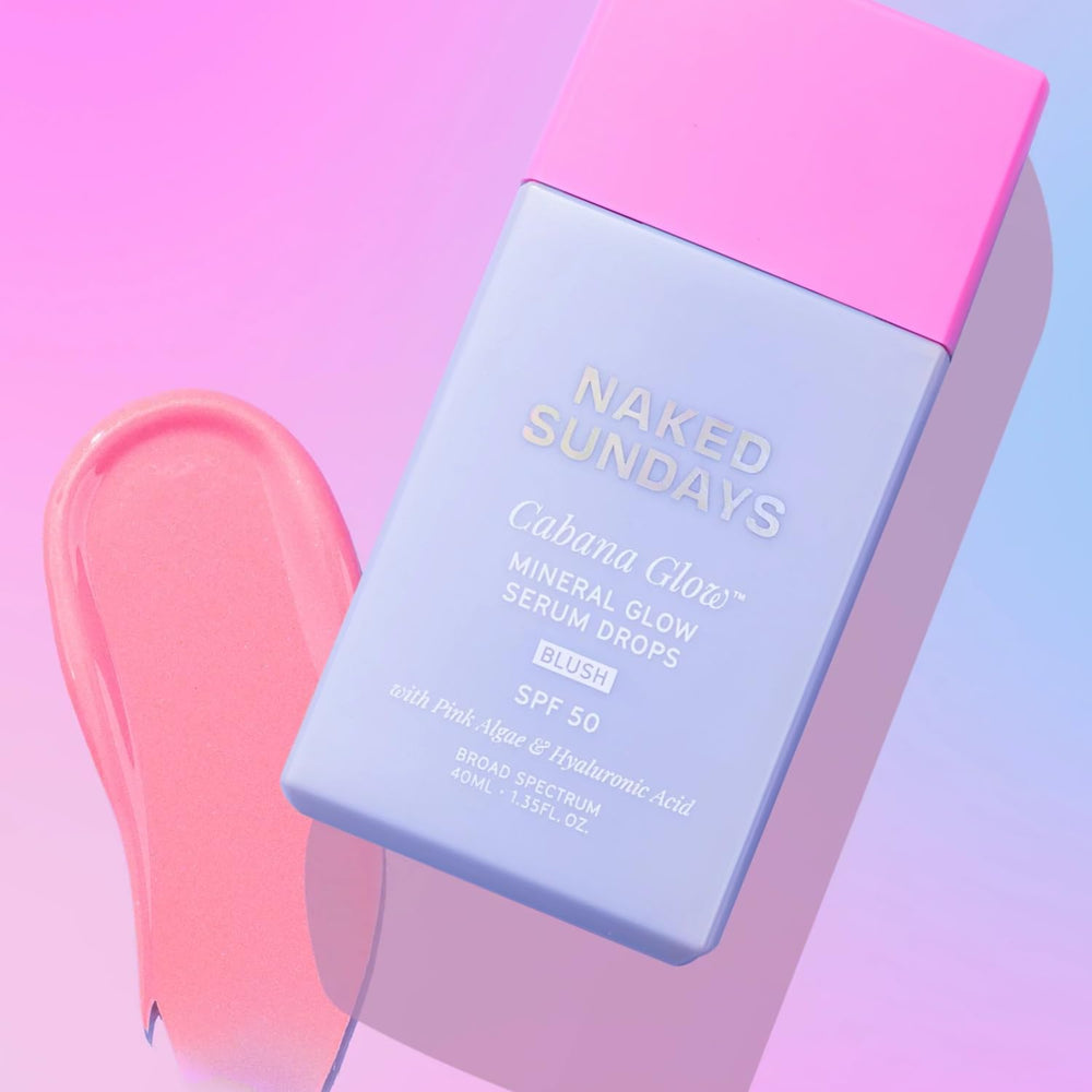 Naked Sundays CabanaGlow; aplicación en labios para color y protección.