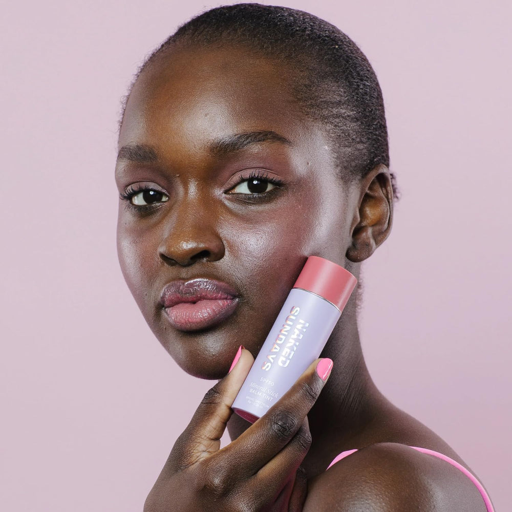 Naked Sundays Glow Balm Pink Pop para mejillas con color vivo y acabado fresco.