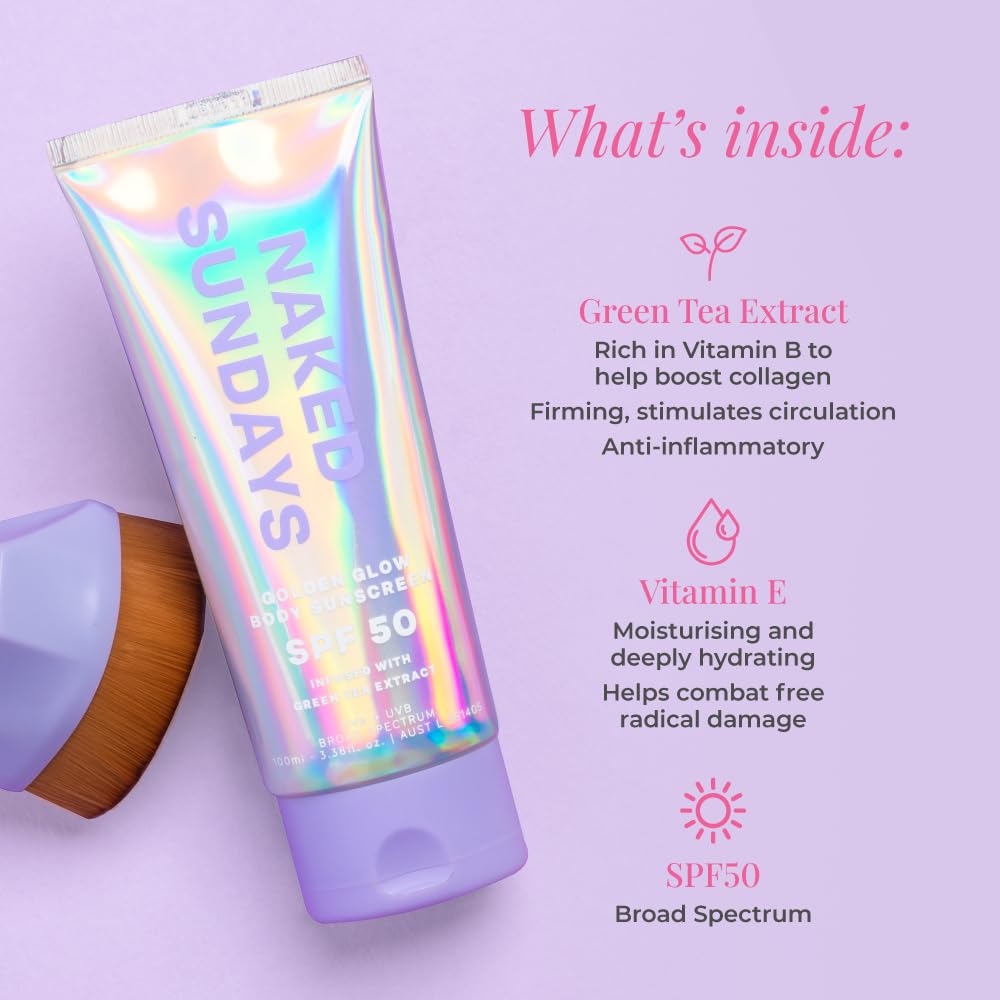 Naked Sundays SPF50 textura suave para uso diario.