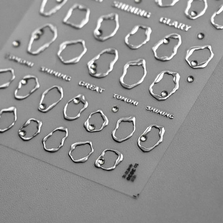 Namrec pegatinas uñas oro plata para fiesta