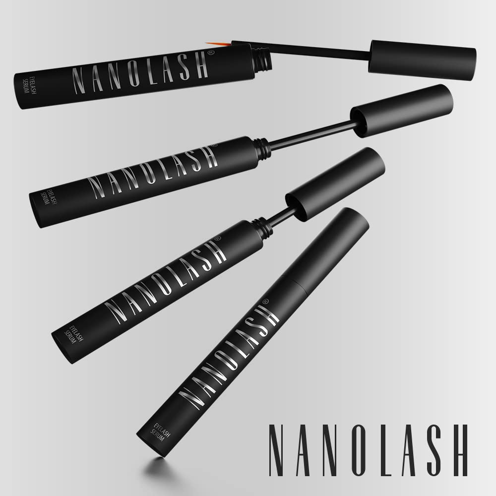 Cuidado diario de Nanolash, realza la belleza de las pestañas.