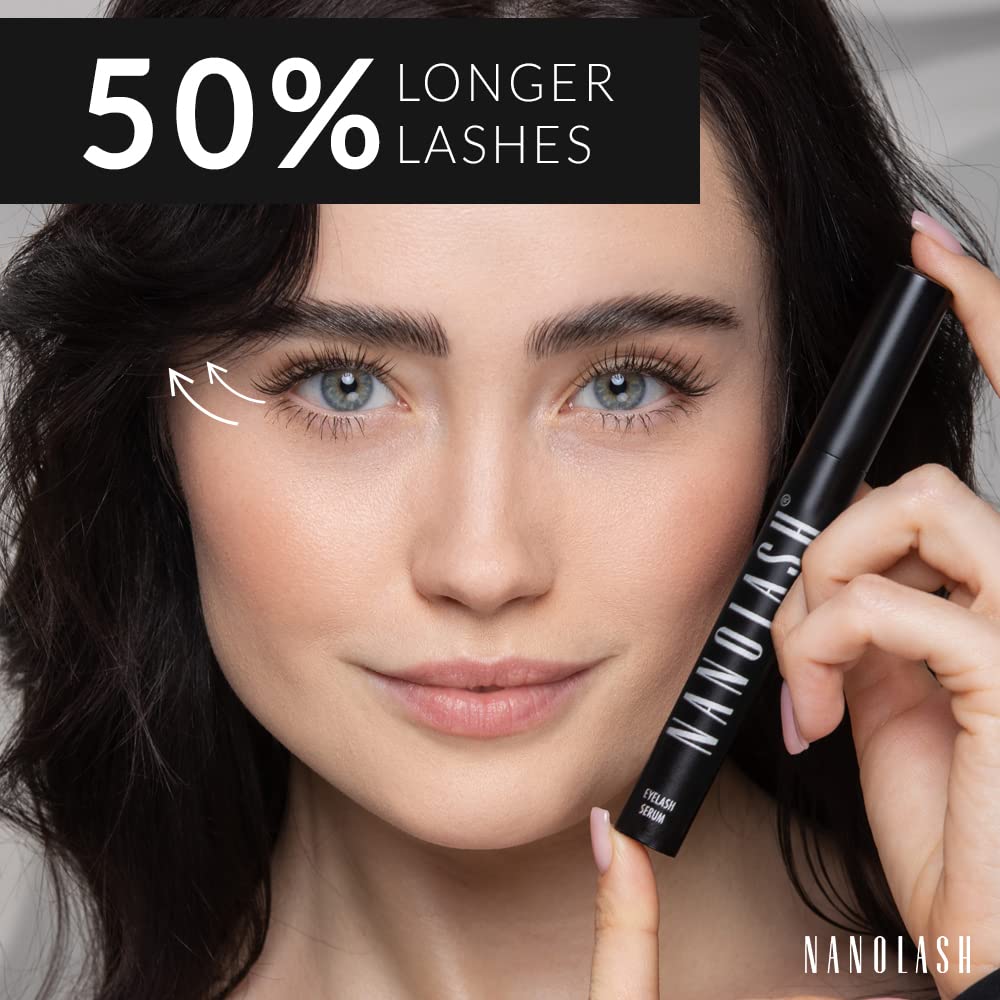 Pestañas extendidas con Nanolash, aspecto más definido.
