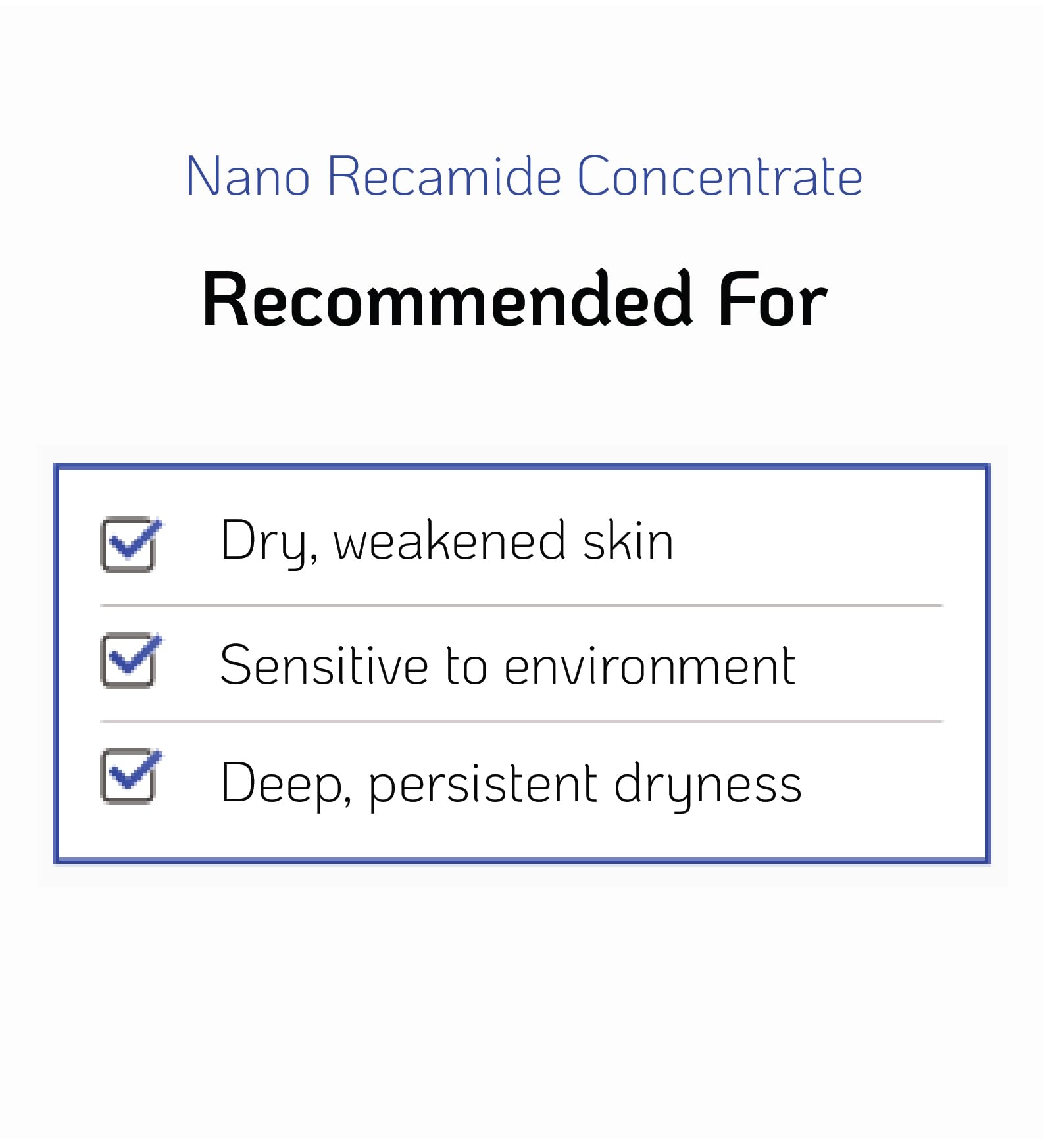 Nano Recipe Ceramida Concentrado: tamaño 41 ml para uso continuo en rutina diaria.