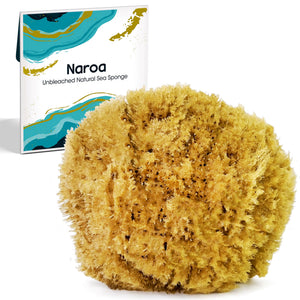 Esponja exfoliante Naroa para ducha con textura suave para exfoliar la piel.