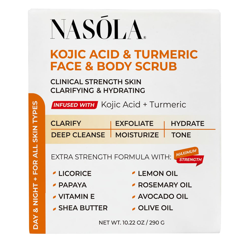 Nasola exfoliante, aceites naturales, hidrata sin obstruir poros.