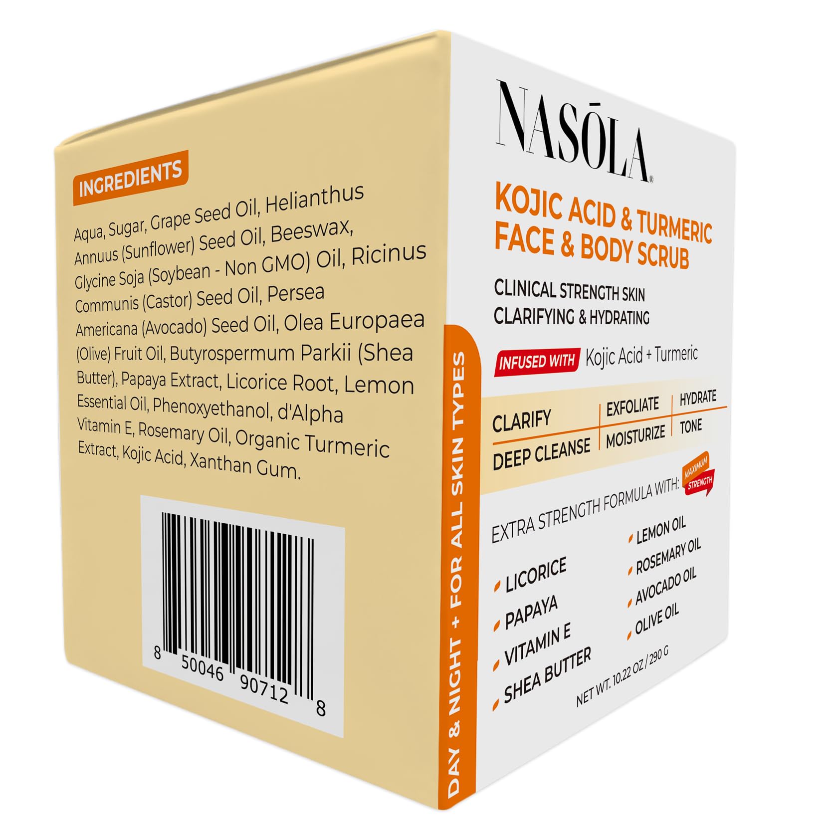  Nasola exfoliante favorece tono uniforme gracias a ingredientes clarificantes.