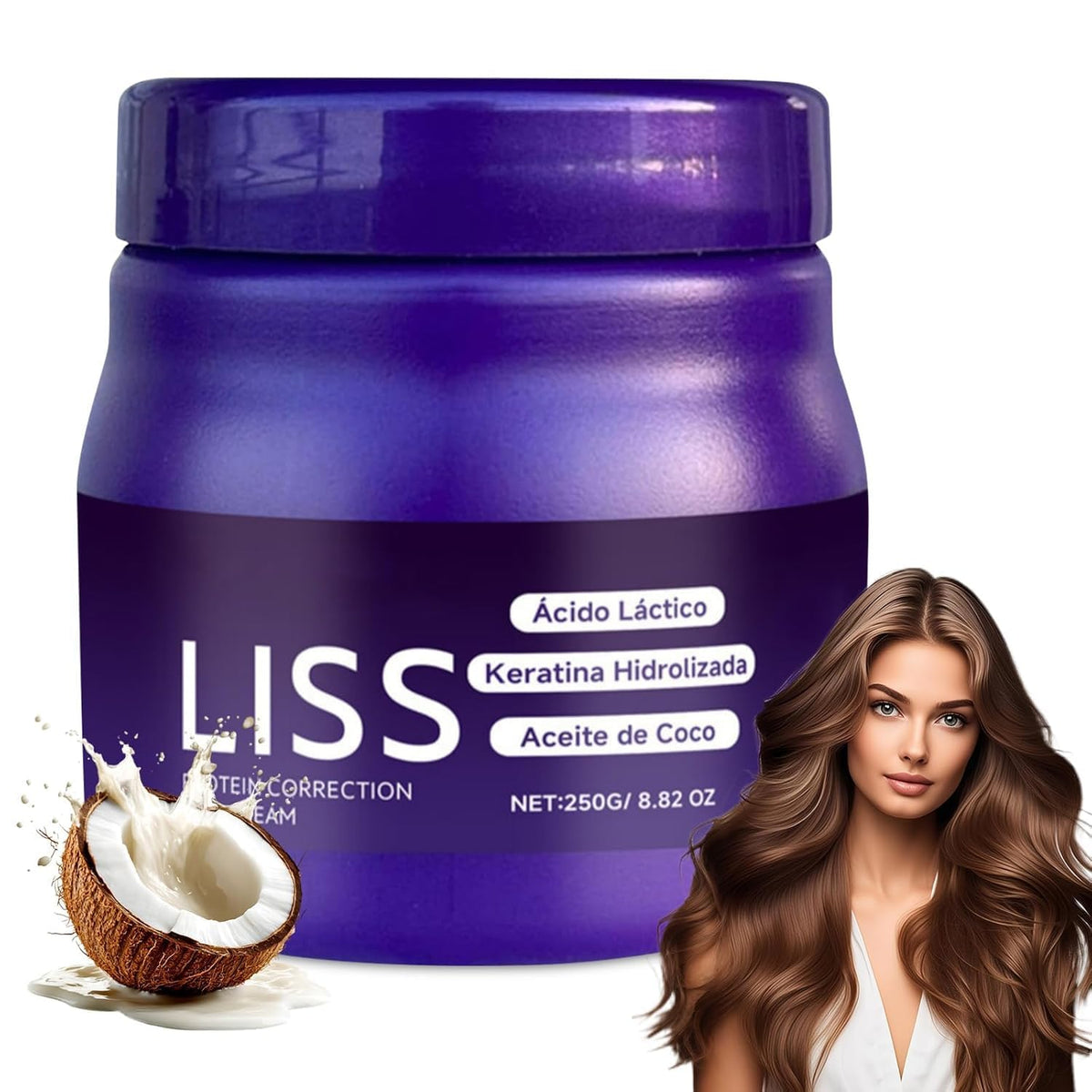 Nasteck Liss Alisado crema en botella para brillo duradero