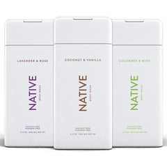 Native Body Wash con bote pepino menta para frescura y limpieza suave