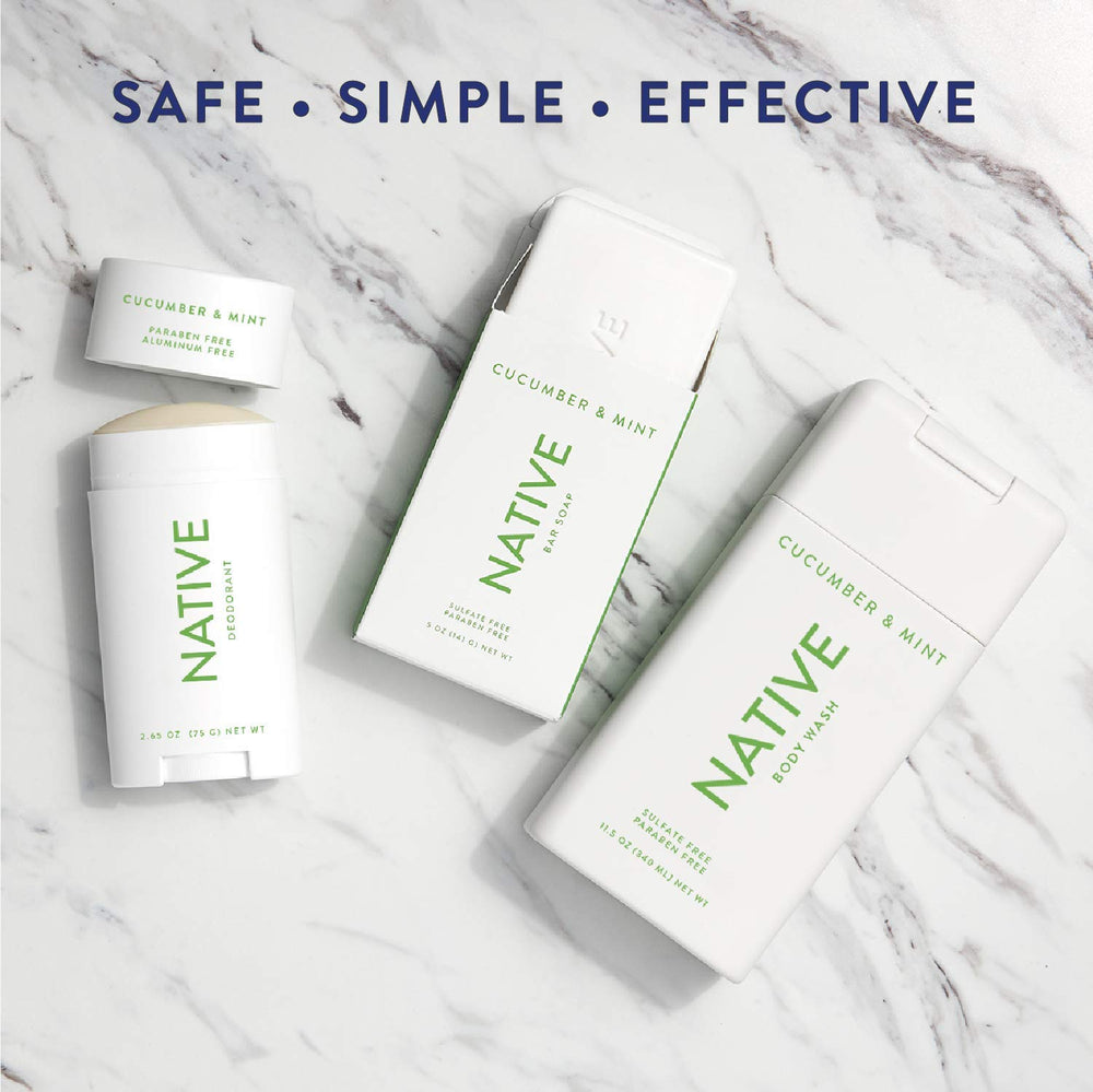 Native Body Wash espuma densa muestra una limpieza profunda sin resecar