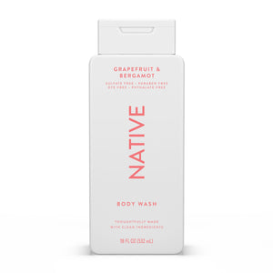 Gel de ducha Native con espuma lujosa para una experiencia suave.