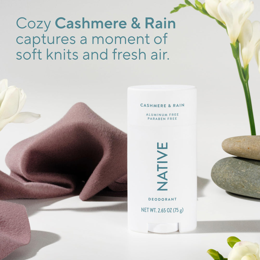 Native Cashmere & Rain manteca de karité para piel suave.