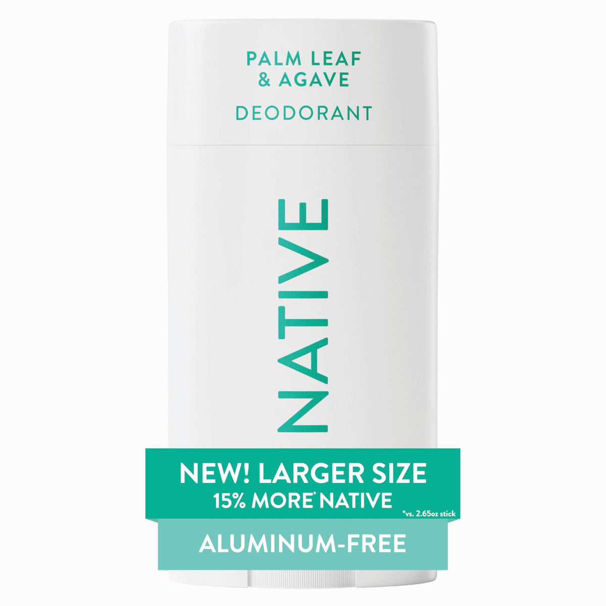 Desodorante Native con aroma palma y agave en envase grande.