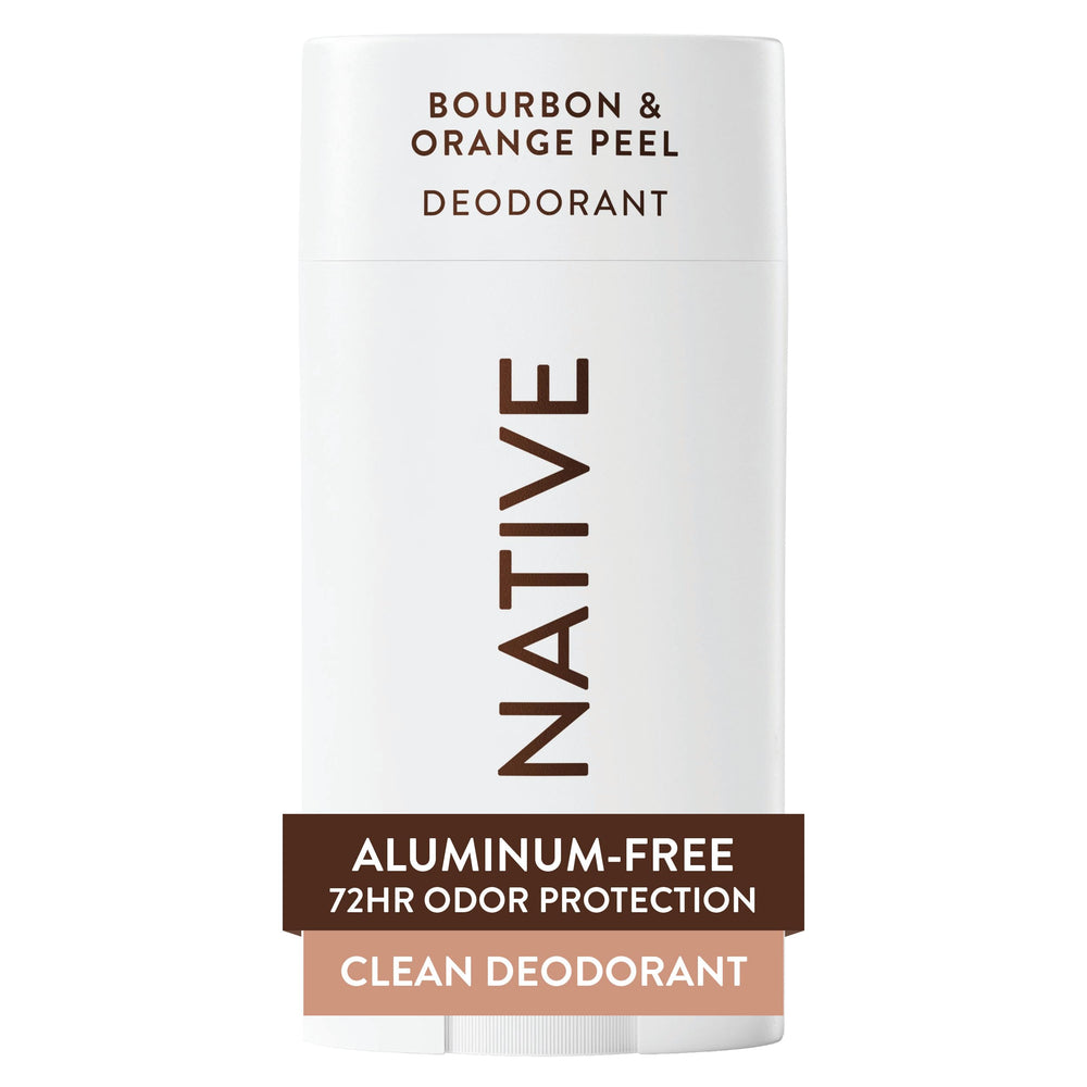 Native desodorante Bourbon y naranja: barra suave para uso diario.