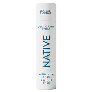 Desodorante spray Native Sal marina y cedro, refrescante aroma y protección