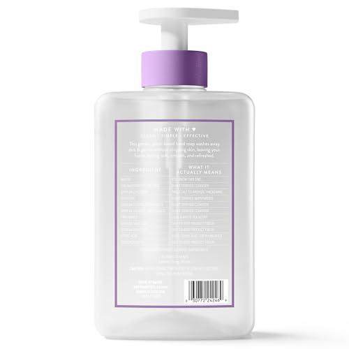 Envase de trece onzas de Native, fácil de usar junto al lavabo.