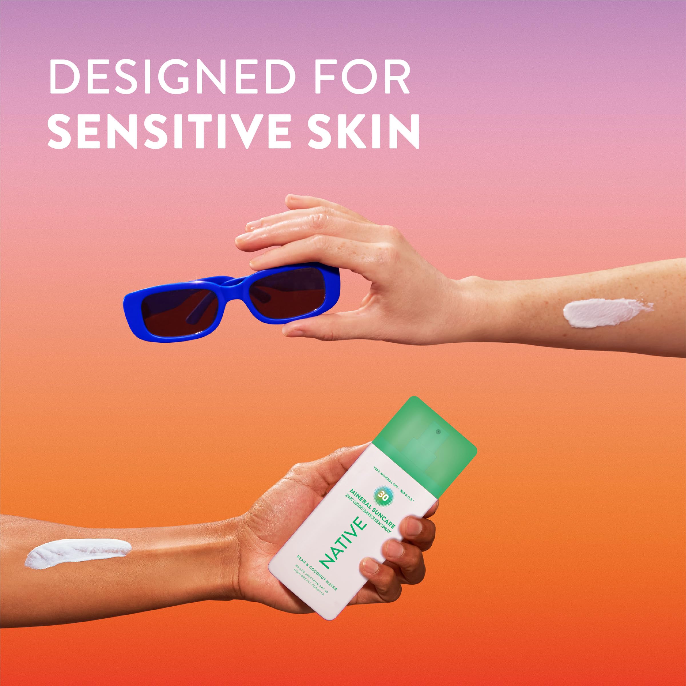 Native protege conforme a Hawái, libre de filtros como Oxybenzone y Octinoxate.