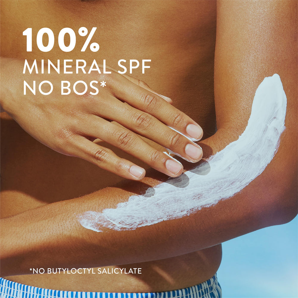 Native Sunscreen Lotion Vanilla Milk & Shea pump bottle for precise application.