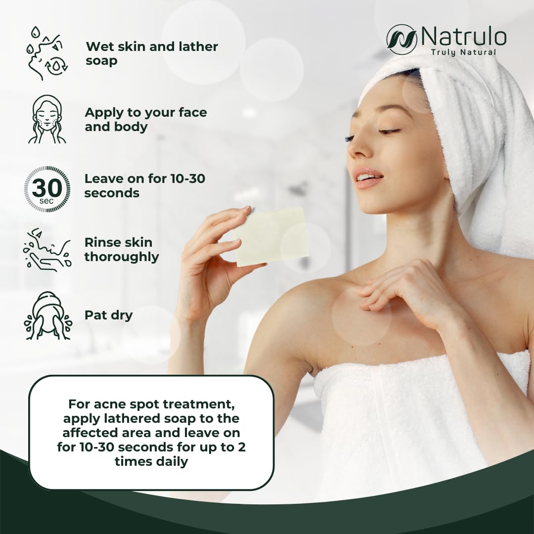 Natrulo Jabón de árbol de té, apto para adultos y niños.