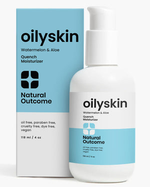 Natural Outcome Oilyskin Quench Frasco: hidratación ligera para piel grasa.