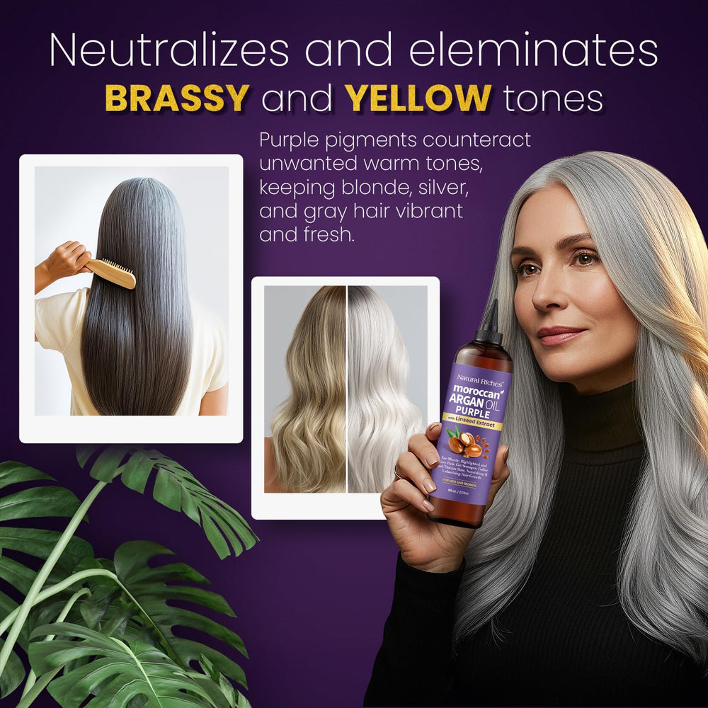 Natural Riches para cabello gris: brillo suave y natural.