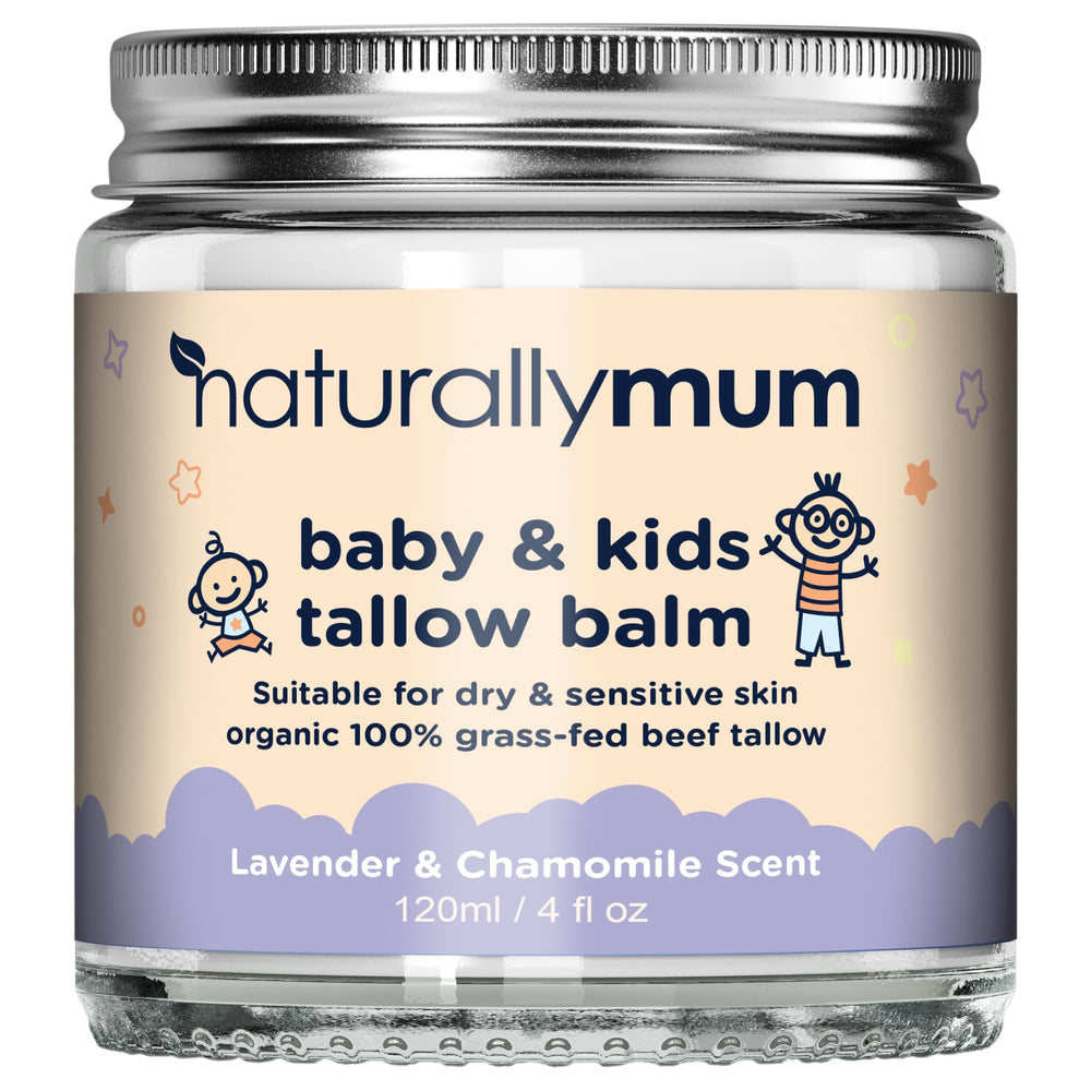 NaturallyMum bálsamo para bebés y niños: envase práctico para hidratación diaria.