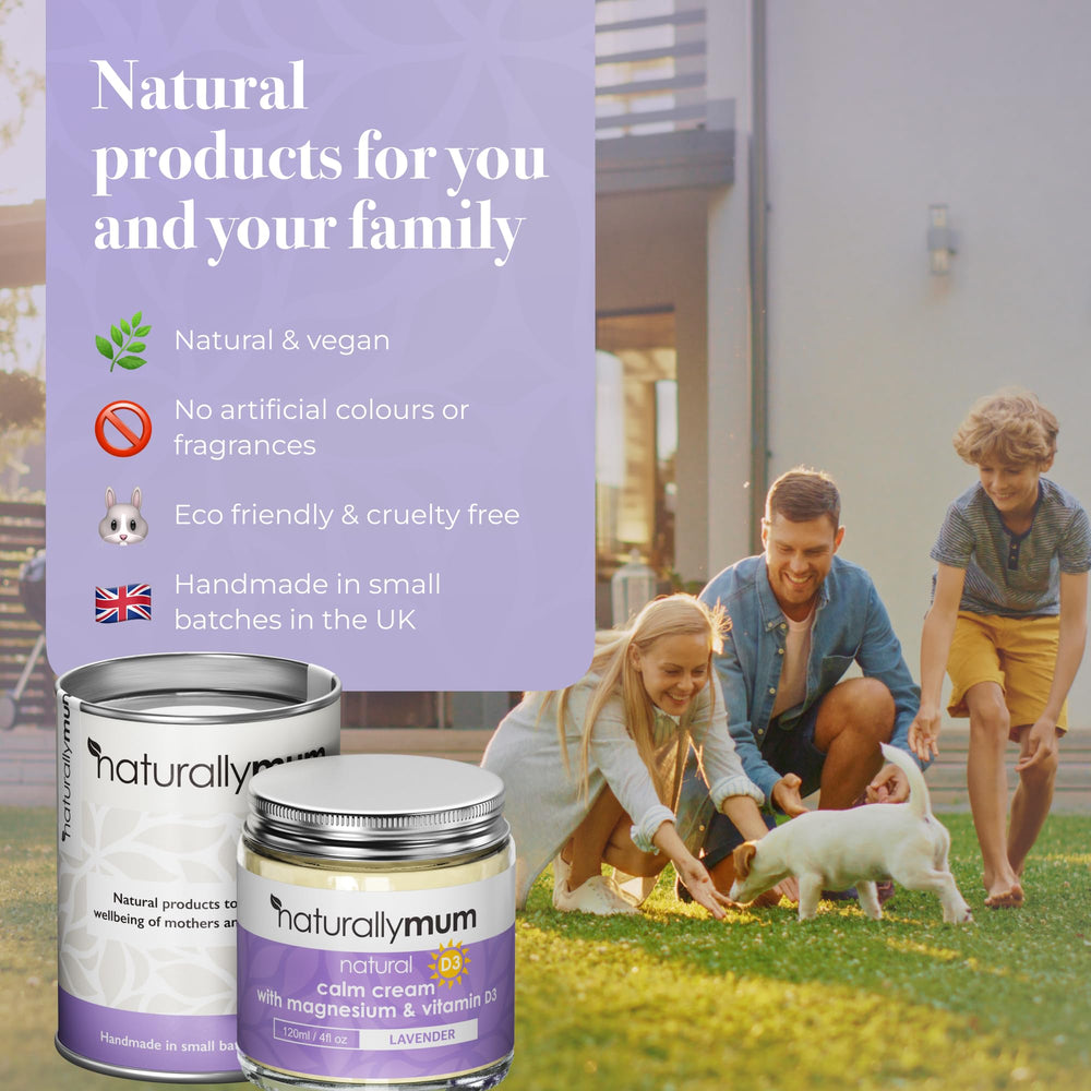 NaturallyMum crema magnesio d3 etiqueta detalle cuidado de piel