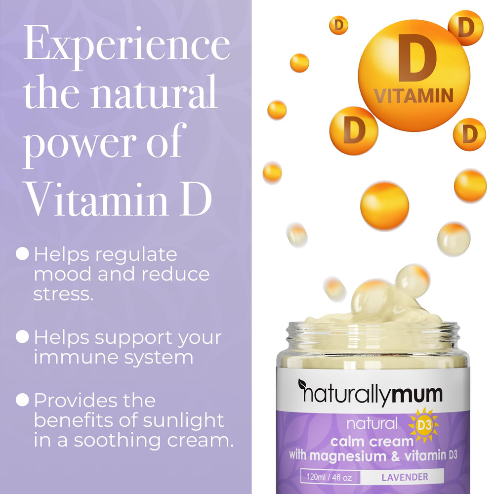 NaturallyMum crema magnesio d3 ingredientes coco macadamia manteca cacao para piel suave
