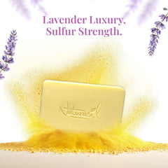 Naturasil jabon azufre lavanda textura cremosa, aroma calmante y cuidado suave