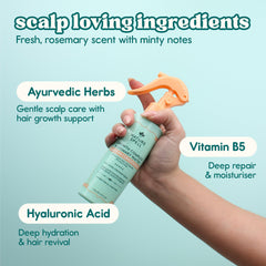 Nature Spell cabello brillante y suave gracias a la hidratación.